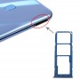 SIM Card מגש + כרטיס SIM מגש + מיקרו SD כרטיס מגש עבור A20 גלקסי A30 A50 (כחול)
