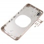 חזרה כיסוי שקוף עם מצלמת עדשה ו SIM Card מגש ו סייד מפתחות עבור iPhone XS (זהב)