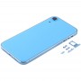 מסגרת מרובעת סוללה כריכה אחורית עם SIM Card מגש ו מפתחות Side עבור XR iPhone (כחול)