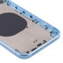 מסגרת מרובעת סוללה כריכה אחורית עם SIM Card מגש ו מפתחות Side עבור XR iPhone (כחול)