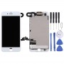מסך LCD ו Digitizer מלא עצרת כוללים מצלמה קדמית לאייפון 7 (לבן)