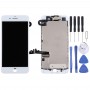 מסך LCD ו Digitizer מלא עצרת כוללים מצלמה קדמית לאייפון 7 פלוס (לבן)