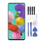 מסך LCD AMOLED חומר מקורי סופר ו Digitizer מלא עצרת עם מסגרת עבור גלקסי A51 (שחורה)