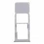 SIM Card מגש + מיקרו SD כרטיס מגש עבור סמסונג גלקסי A71 - A715 (כסף)