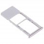 SIM Card מגש + מיקרו SD כרטיס מגש עבור סמסונג גלקסי A71 - A715 (כסף)
