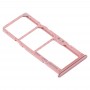 SIM Card מגש + כרטיס SIM מגש + מיקרו SD כרטיס מגש עבור סמסונג גלקסי A51 - A515 (ורוד)