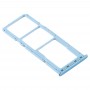 SIM Card מגש + כרטיס SIM מגש + מיקרו SD כרטיס מגש עבור סמסונג גלקסי A51 - A515 (כחול)