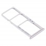 SIM Card מגש + כרטיס SIM מגש + מיקרו SD כרטיס מגש עבור סמסונג גלקסי A51 - A515 (כסף)