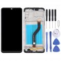 מסך LCD ו Digitizer מלא עצרת עם מסגרת עבור A20s גלקסי סמסונג (שחור)