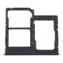SIM Card מגש + כרטיס SIM מגש + מיקרו SD כרטיס מגש עבור סמסונג גלקסי A41 - A415 (שחור)