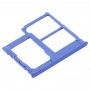 SIM Card מגש + כרטיס SIM מגש + מיקרו SD כרטיס מגש עבור סמסונג גלקסי A41 - A415 (כחול)
