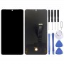 מסך AMOLED חומר LCD ו Digitizer מלא עצרת עבור OnePlus 7T (שחור)