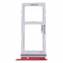 SIM Card מגש + מיקרו SD כרטיס מגש עבור סמסונג גלקסי S10 + - S10 - S10e (אדום)