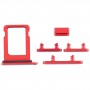 SIM Card מגש + סייד מפתחות עבור iPhone 12 מינים (אדום)