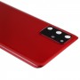 חזרה סוללת כיסוי עם מצלמת עדשת כיסוי עבור Samsung Galaxy S20 + (אדום)