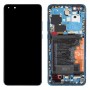 מסך LCD ו Digitizer מלא עצרת עם מסגרת עבור Huawei P40 Pro (הכחולה)