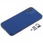 חזרה השיכון כיסוי עם SIM Card מגש ו סייד מפתחות ו מצלמה עדשה עבור 12 iPhone (כחול)