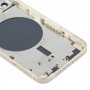 חזרה השיכון כיסוי עם SIM Card מגש ו סייד מפתחות ו מצלמה עדשה עבור 12 iPhone (לבן)