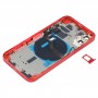 סוללה כריכה אחורית (עם סייד מפתחות ו כרטיס מגש ו Power + Volume Flex Cable ו Wireless מודול טעינה) עבור 12 iPhone (אדום)