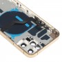 סוללת כריכה אחורית (עם מקשי Side ו כרטיס מגש ו Power + Volume Flex Cable ו Wireless טועה מודול) עבור iPhone 12 Pro (זהב)