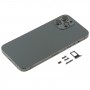 חזרה השיכון כיסוי עם SIM Card מגש ו מפתחות Side ו מצלמה עדשה עבור iPhone 12 Pro מקס (שחור)