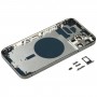 חזרה השיכון כיסוי עם SIM Card מגש ו מפתחות Side ו מצלמה עדשה עבור iPhone 12 Pro מקס (שחור)