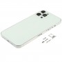 חזרה שיכון כיסוי עם SIM Card מגש ו מפתחות Side ו מצלמת עדשה עבור iPhone 12 Pro מקס (לבנה)