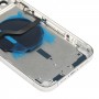 סוללת כריכה אחורית (עם מקשי Side ו כרטיס מגש ו Power + Volume Flex Cable ו Wireless טועה מודול) עבור iPhone 12 מקס פרו (לבן)