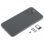 חזרה השיכון כיסוי עם חיקוי מראה של פרו iP12 עבור iPhone X (שחור)