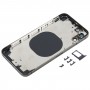 חזרה השיכון כיסוי עם חיקוי מראה של פרו iP12 עבור iPhone X (שחור)