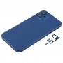 חזרה השיכון כיסוי עם מראה חיקוי של iP12 עבור XR iPhone (כחול)