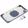 חזרה השיכון כיסוי עם חיקוי מראה של iP12 מקס Pro עבור iPhone XS מקס (כחול)