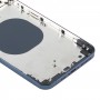 חזרה השיכון כיסוי עם חיקוי מראה של iP12 מקס Pro עבור iPhone XS מקס (כחול)