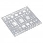 מכונאי 0.12mm S24-10 BGA Reballing סטנסיל תבנית עבור iPhone 12 Pro - 12-12 Mini - 12 Pro מקס