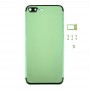 6 ב 1 עבור iPhone 7 פלוס (כיסוי אחורי + מגש כרטיס + עוצמת הקול מפתח + לחצן כוח + אילם מתג ויברטור מפתח + הירשם) כיסוי הרכבה מלאה (ירוק + שחור)