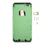 6 ב 1 עבור iPhone 7 פלוס (כיסוי אחורי + מגש כרטיס + עוצמת הקול מפתח + לחצן כוח + אילם מתג ויברטור מפתח + הירשם) כיסוי הרכבה מלאה (ירוק + שחור)