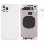חזרה כיסוי דיור עם חיקוי המראה של IP13 Pro עבור iPhone 11 (לבן)