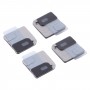 10 יח מיקרופון רשת אבק עבור iPhone 12 מיני (לבן)