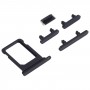 מגש כרטיס SIM + צד מקשים עבור iPhone 13 מיני (חצות) (שחור)