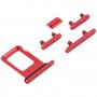 מגש כרטיס ה- SIM + מגש כרטיס ה- SIM + צד מקשים עבור iPhone 13 (אדום)