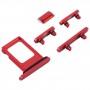 מגש כרטיס ה- SIM + מגש כרטיס ה- SIM + צד מקשים עבור iPhone 13 (אדום)