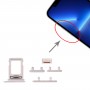 מגש כרטיס ה- SIM + מגש כרטיס ה- SIM + צד מקשים עבור iPhone 13 Pro (כסף)