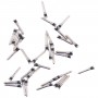 100 PCS טעינה ברגים נמל עבור iPhone 13 Pro (כסף)