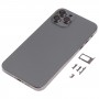 חזרה דיור כיסוי עם מראה מראה של IP13 Pro עבור iPhone X (שחור)