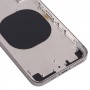 חזרה דיור כיסוי עם מראה מראה של IP13 Pro עבור iPhone X (שחור)