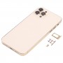 חזרה כיסוי דיור עם מראה מראה של IP13 Pro עבור iPhone X (זהב)