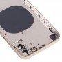 חזרה כיסוי דיור עם מראה מראה של IP13 Pro עבור iPhone X (זהב)