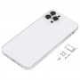 חזרה כיסוי דיור עם חיקוי המראה של IP13 Pro עבור iPhone X (לבן)