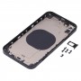 חזרה כיסוי דיור עם מראה מראה של IP13 עבור iPhone XR (שחור)