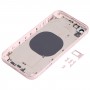 חזרה כיסוי דיור עם מראה מראה של IP13 עבור iPhone XR (ורוד)